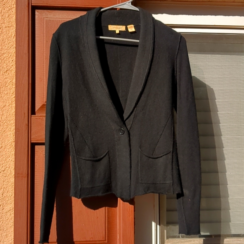 Inhabit Black Cashmere Cardigan